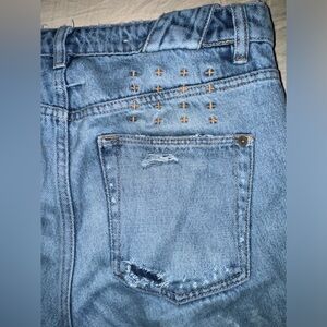 Ksubi jeans men size 28 waist light blue denim distressed